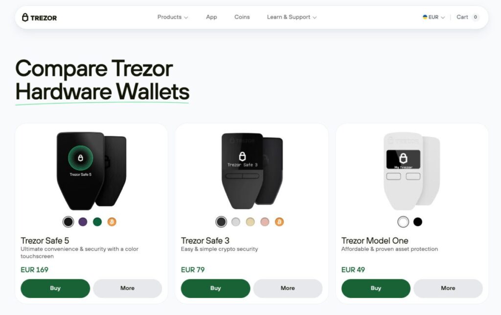 Trezor – первый аппаратный кошелёк (open-source безопасность)